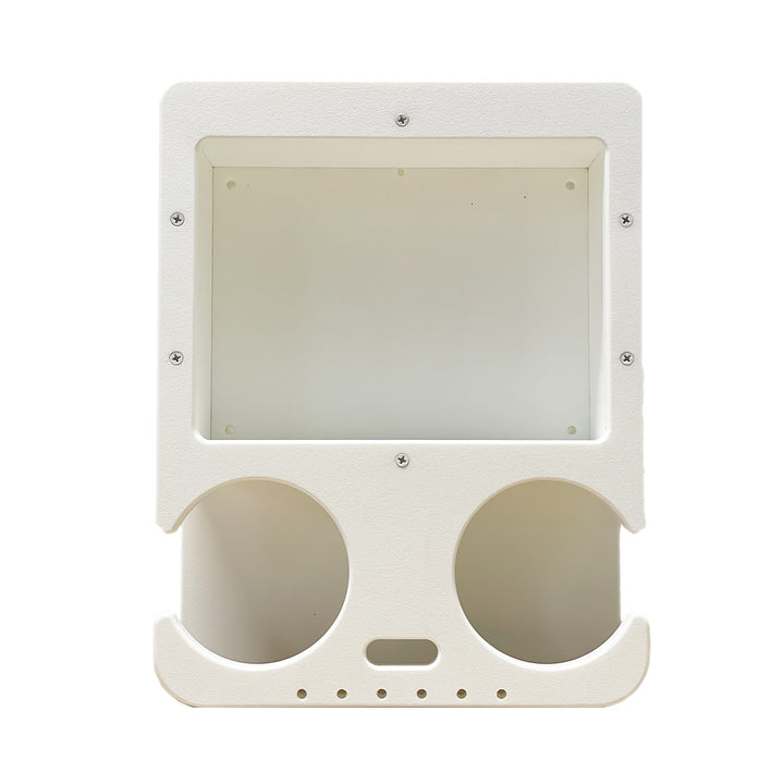 2 Cup Holder with Large Cubby