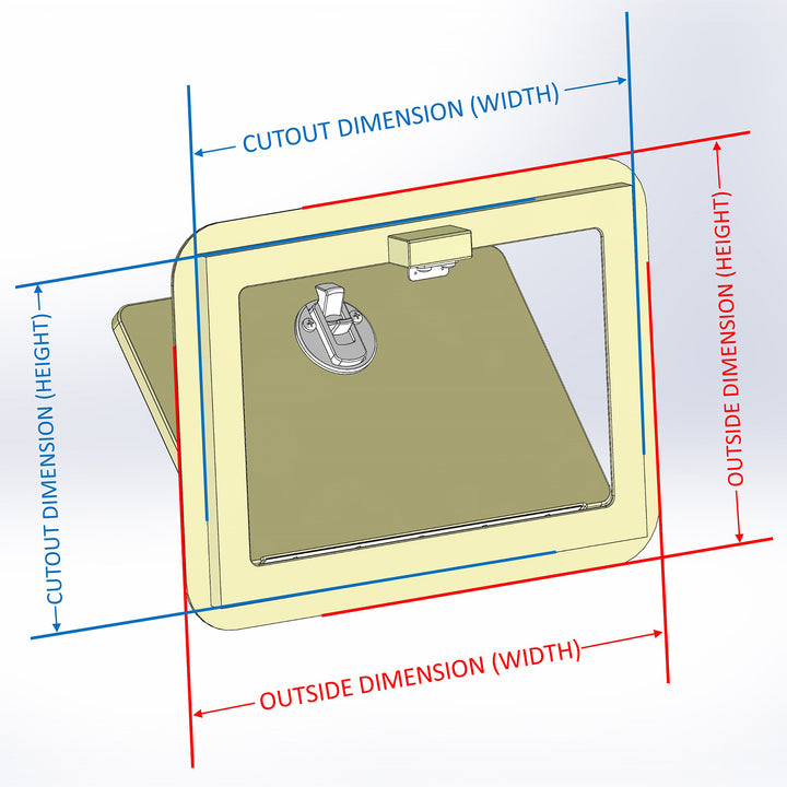 Door - 14 5/8"W x 11 1/16"H